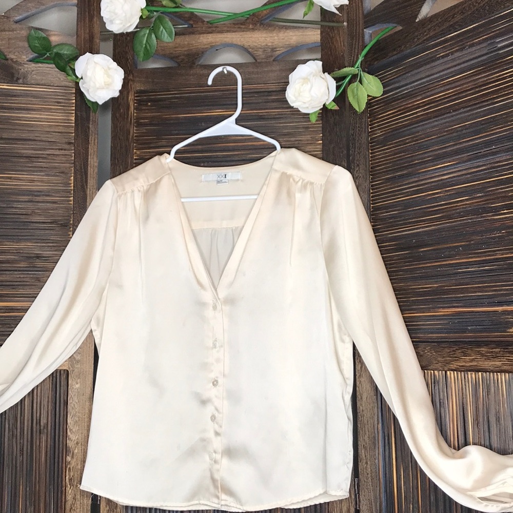 Silk forever 21 shirt
